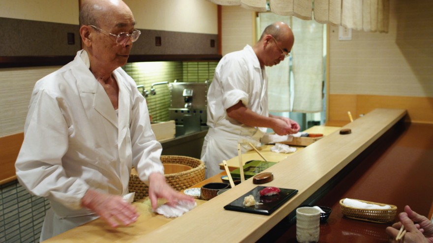 "Jiro Dreams of Sushi" filminden bir kare
