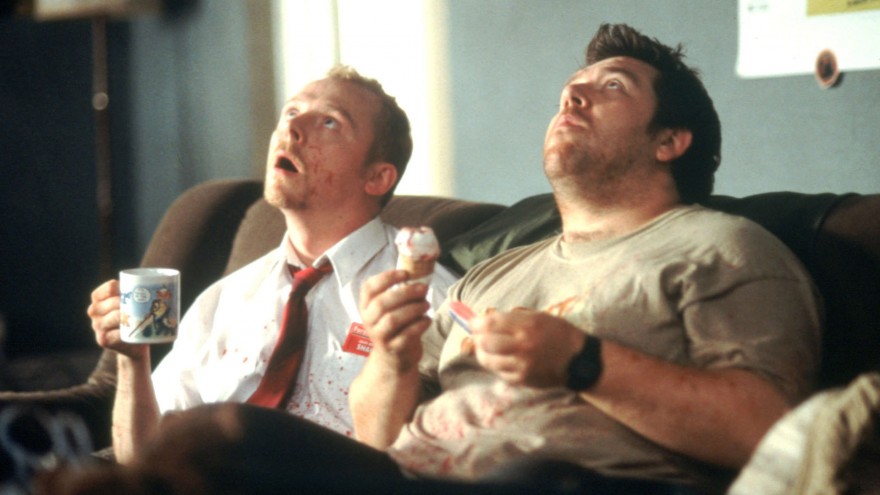 "Shaun of the Dead" filminden bir kare